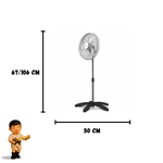 Ventilador Oscilante de Coluna 50cm 200W Bivolt Dômina (Branco)