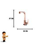 Torneira para Lavatorio de Mesa Bica Alta Lorenzetti LorenFlatt Rose Gold - 1195 F71 RG 