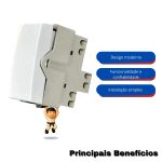 MG MODULO INT. SIMPLES 10A BR SLEEK (16062)