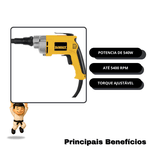 PARAFUSADEIRA DRY WALL 127V DEWALT REF. DW255BR