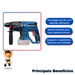 Martelete Perfurador de Impacto 180-LI GBH BOSCH