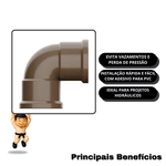 TIGRE JOELHO 90 SOLDÁVEL 50 MM