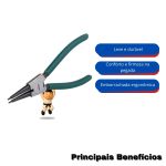 Alicate Para Anéis Externos Reto 7' 19-60mm - Sata