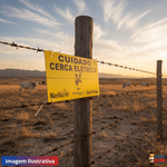 Placa Advertência Nellore