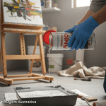 Aguarrás Mineral Anjo 900ml Diluente Solvente Uso Geral