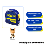 Trena 3 Metros 10FT Standard - Irwin