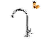 Torneira Para Lavatório De Banca 1/4 De Volta Com Bica Alta Tríade 1166 C-66 - Kimetais