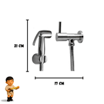 Ducha Higiênica Flexível Metálica Com Registro 1/4 Volta Delicatta Slim 1150 C-58 - Kimetais