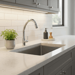 Torneira Para Cozinha De Parede 1/4 De Volta Com Bica Móvel Lume 1168 C-56 - Kimetais