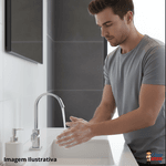 Torneira Para Lavatório De Banca 1/4 De Volta Com Bica Alta Cromada Plena 1198 C68 - Kimetais