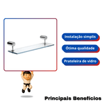 Prateleira Cromada Delicatta 2000 - Kimetais