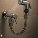 Ducha Higiênica Flexível Metálica Cromada Com Registro 1/4 Volta Plena 1150 C-68 - Kimetais