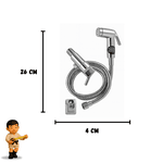 Ducha Higiênica Flexível Metálica Cromada Com Registro 1/4 Volta Plena 1150 C-68 - Kimetais