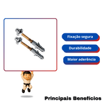 KIMETAIS 000341 PARAFUSO LUXO COM CANOPLA S-10 (PAR)