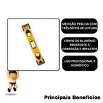 INGCO NIVEL MAGNETICO DE ALUMINIO TORPEDO 9 POLEGADA / 225MM