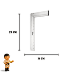 Esquadro 10 250mm Com Cabo Alumínio Tramontina