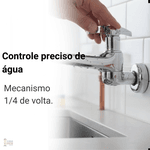 Torneira Para Cozinha De Parede Top Jet 250 Cromada Aquarius 1170-A - Fabrimar