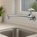 Torneira Para Cozinha De Parede Top Jet 250 Cromada Aquarius 1170-A - Fabrimar