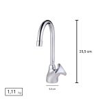 Torn. Lav. Tubo Fixo Digital Line - Tigre/Fabrimar