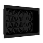 NICHO MULTI P BANHEIRO 60X30 PRETO TEXT TRIAN