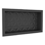 NICHO MULTI P BANHEIRO 60X30 PRETO TEXT TRIAN