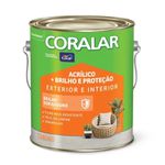 Acrílico Semi-brilho Coralar Branco Coral 3,6l