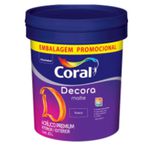 Acrílico Fosco Decora Branco Balde *promocional* Coral 20l