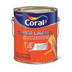 Acrílico Eggshell Super Lavável Branco Coral 3,6l