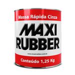 MASSA RÁPIDA COR CINZA MAXI RUBBER 1,25KG
