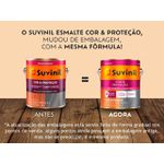 Esmalte Sintético Fosco Suvinil Cor Preto 900ml