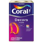 Decora Acrílico Premium Matte Branco Coral 18L