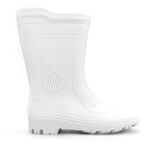Bota Branca Pega Forte Cano Médio