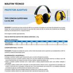 Abafador Super Max Amarelo Plastcor 