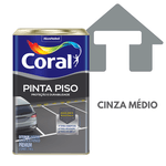 PINTA PISO CINZA MEDIO CORAL 18L