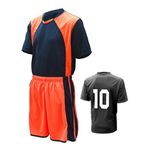Conjunto De Uniforme Esportivo Volei Futebol Vermelho-Preto