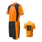 Conjunto De Uniforme Esportivo Volei Futebol Vermelho-Preto