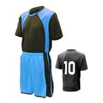 Conjunto De Uniforme Esportivo Volei Futebol Vermelho-Preto