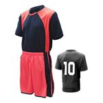 Conjunto De Uniforme Esportivo Volei Futebol Vermelho-Preto