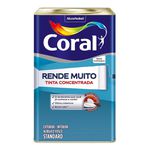 TINTA ACRÍLICA FOSCO RENDE MUITO BRANCO NEVE 18L CORAL