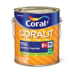 ESMALTE BRANCO BASE ÁGUA CORALIT BRILHANTE 3,6L CORAL