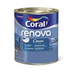 TINTA ACRÍLICO FOSCO BRANCO NEVE RENOVA PAREDES E TETOS 0,8L CORAL