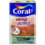 VERNIZ ACRÍLICO BASE ÁGUA INCOLOR BRILHANTE 18L CORAL