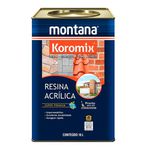 RESINA ACRÍLICA FOSCO BASE SOLVENTE INCOLOR 18L MONTANA