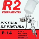 PISTOLA DE PINTURA DE GRAVIDADE HVLP 827 1.4MM R2 FERRAMENTAS