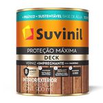 VERNIZ PROTEÇÃO MÁXIMA DECK BASE ÁGUA BRILHANTE 0,9L SUVINIL