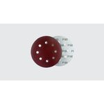 PAC DISCO LIXA 7" (185MM) 8 FUROS GRÃO 180 (5 UNIDADES) NAUBER