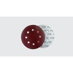 PAC DISCO LIXA 7" (185MM) 8 FUROS GRÃO 120 (5 UNIDADES) NAUBER