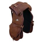 Conjunto Alforge e Porta Capa Couro Nobuck