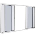 Classic Vitro Correr Alumínio Branco 4 Folhas 120x100 s/ Grade - Vitrolar