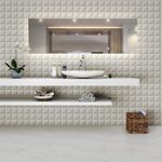 Revestimento Acro 58956 Cube White Satiny 33x60cm